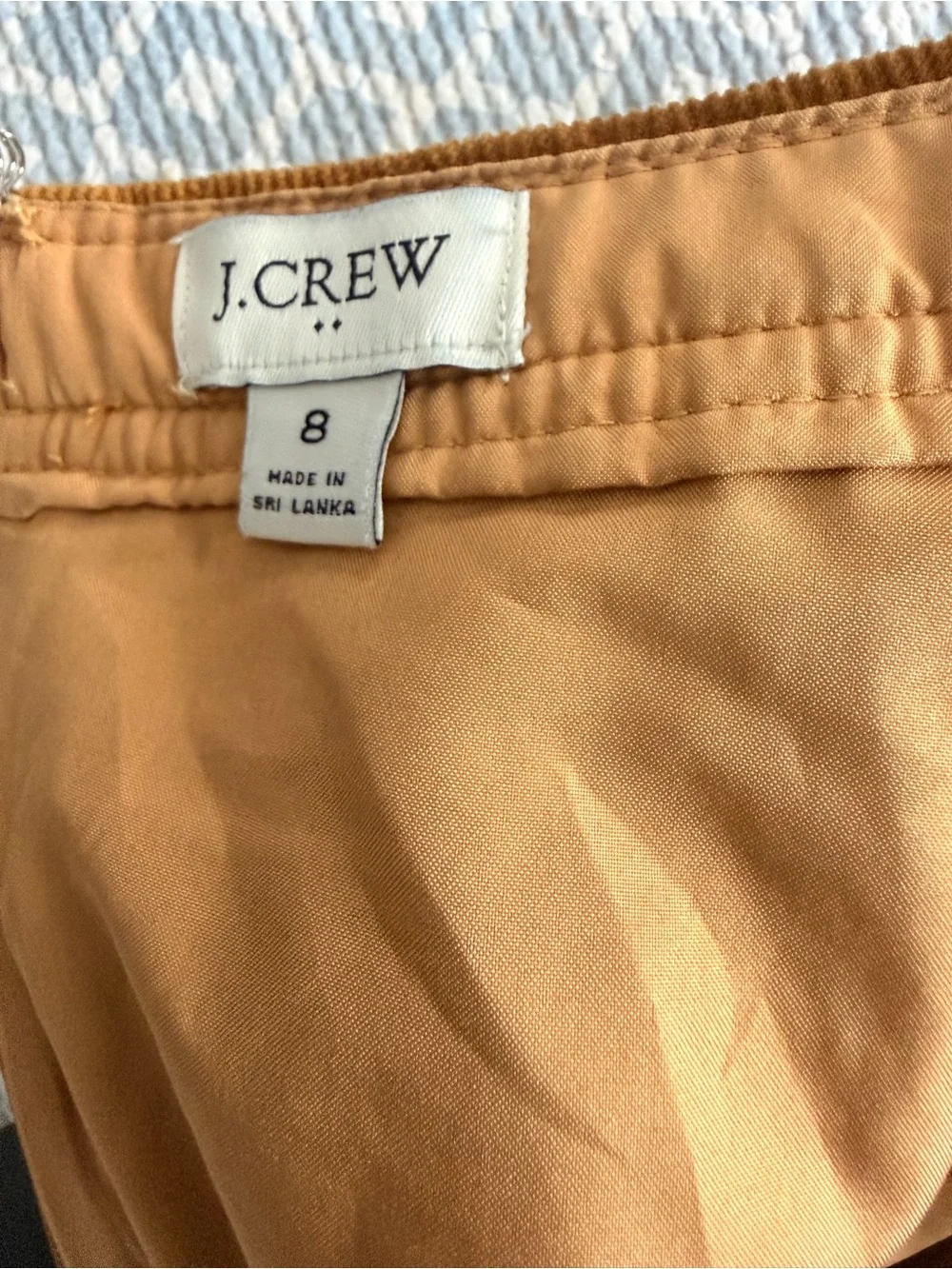J. Crew Corduroy Button-Front A-Line Mini Skirt - Mustard